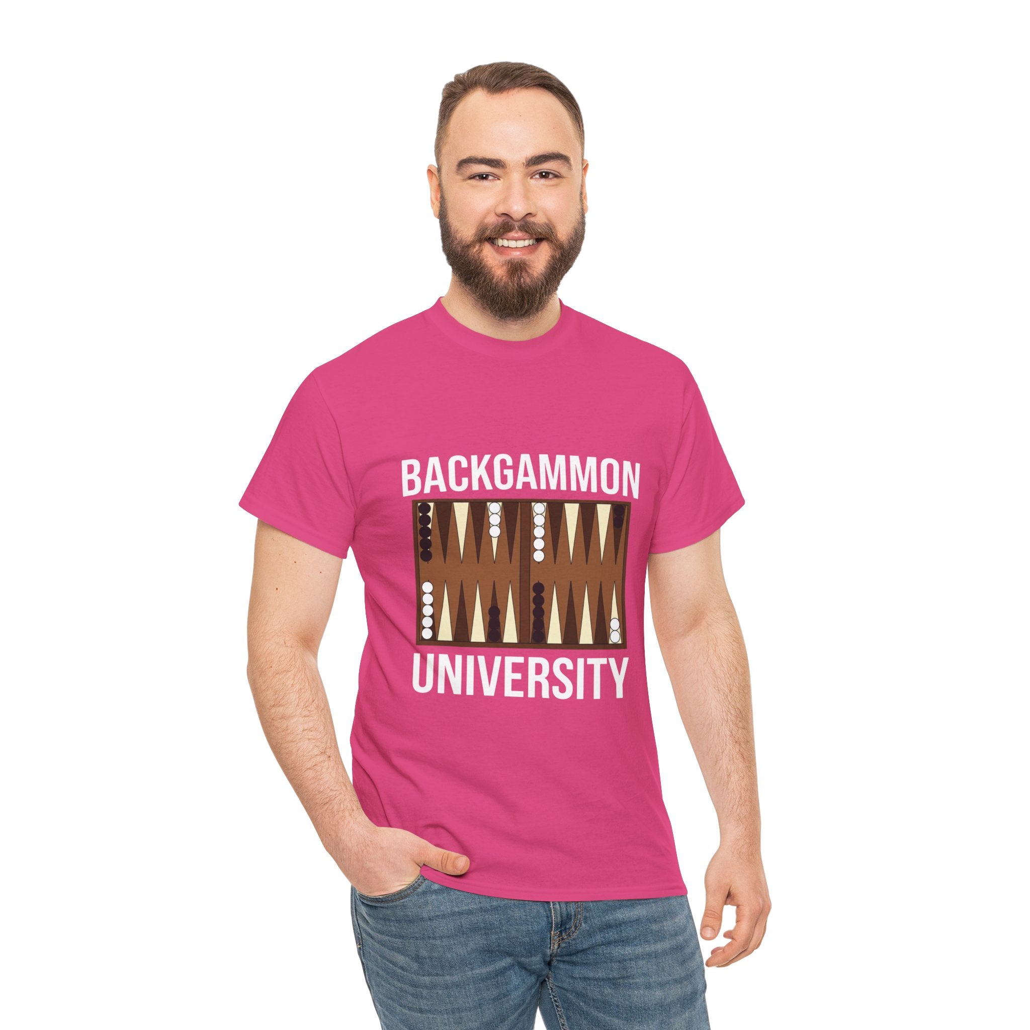 Backgammon University T-Shirt | Retro Game Pattern Tee