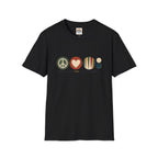 Peace Love and Backgammon 2 T-Shirt