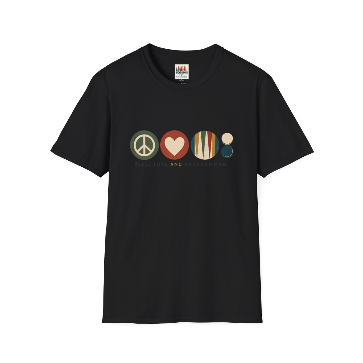 Peace Love and Backgammon 2 T-Shirt