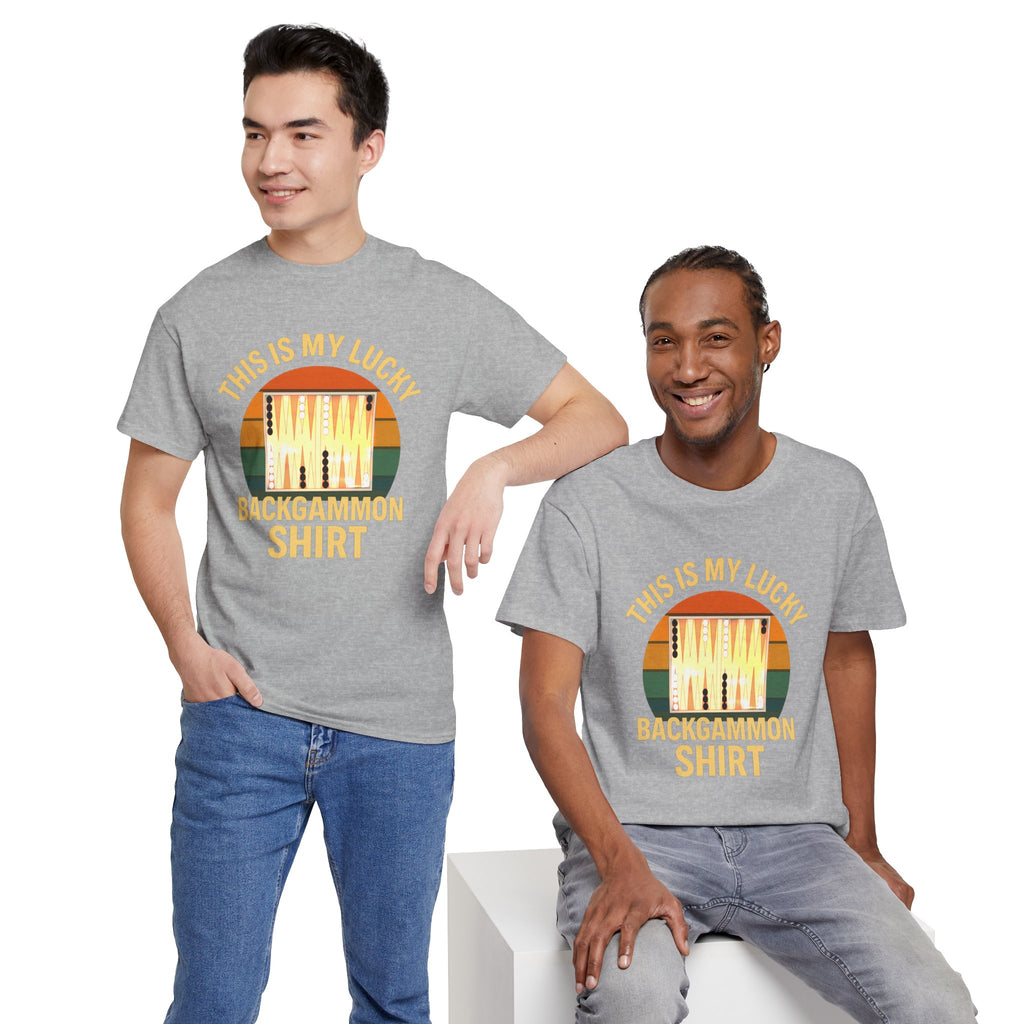 This Is My Lucky Backgammon Shirt Tee — Retro Backgammon Player T-Shirt