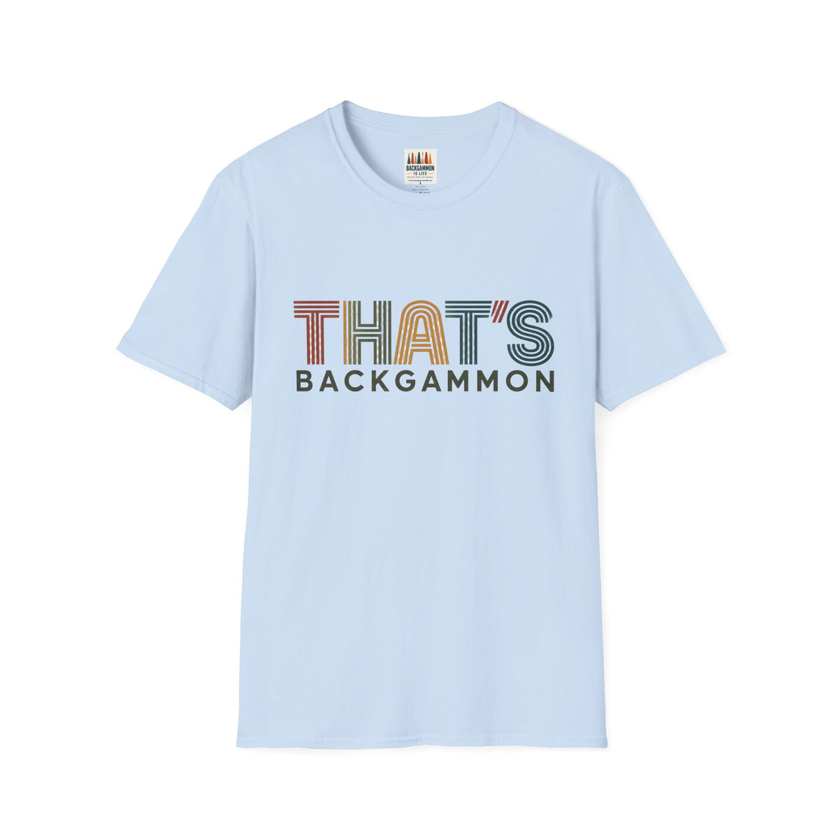 That's Backgammon 2 T-Shirt — Retro Typography Board Game Tee