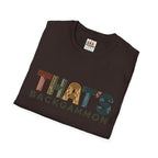 That's Backgammon 2 T-Shirt — Retro Typography Board Game Tee