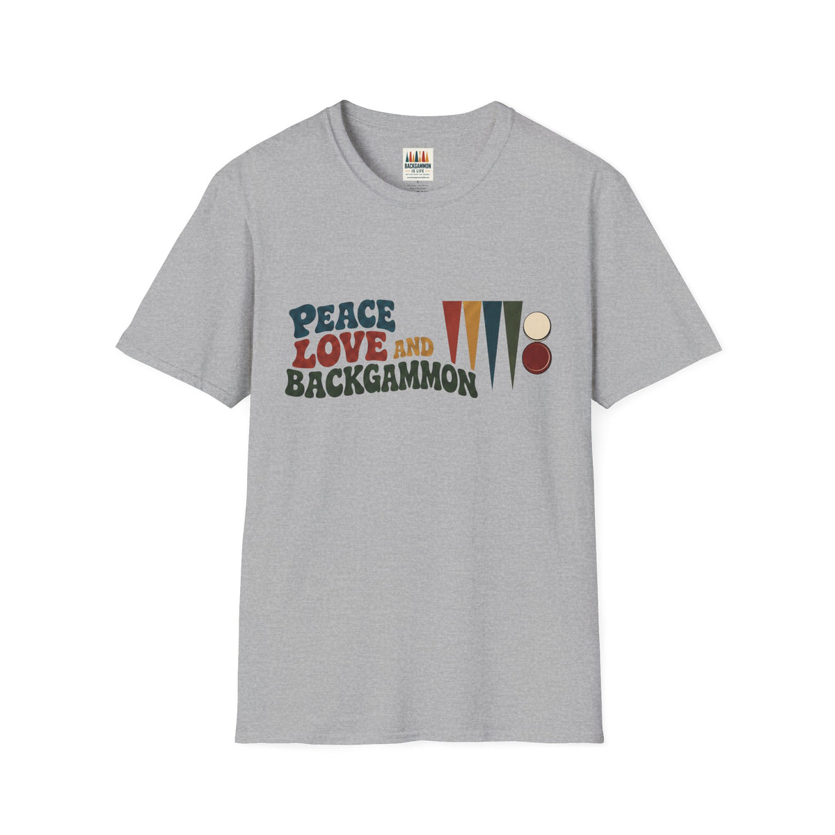 Peace, Love and Backgammon T-Shirt