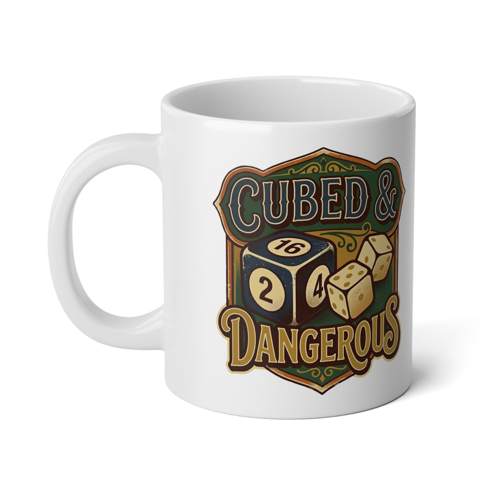 Cubed & Dangerous Jumbo Mug, 20oz