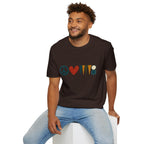 peace love and backgammon 3 T-Shirt — Retro Nature Wildlife Tee