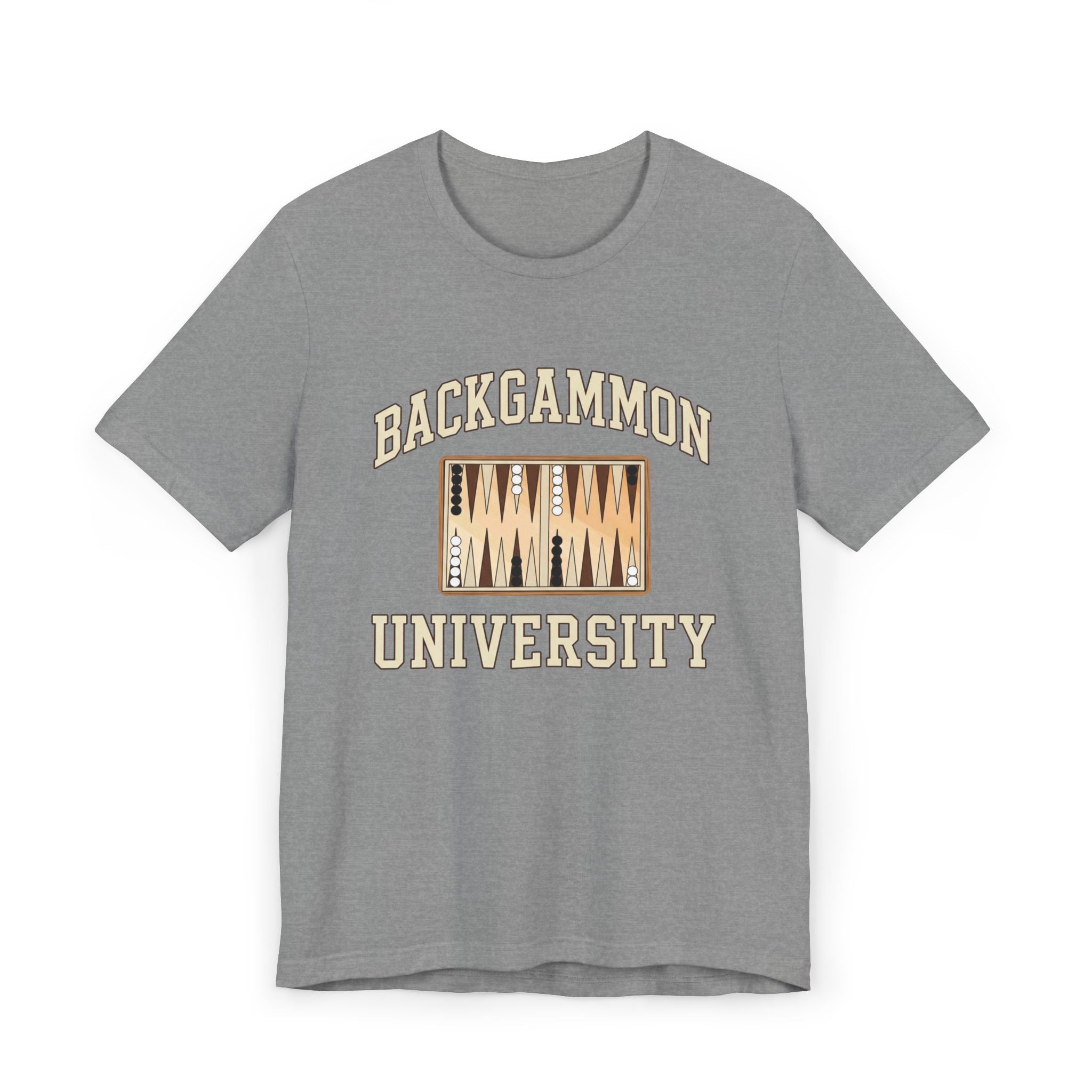 Backgammon University 2 T-Shirt — Vintage Backgammon Board Tee