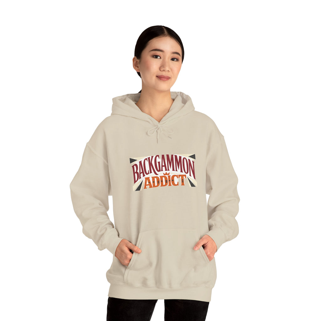 Backgammon Addict Hoodie — Graphic Backgammon Player Pullover