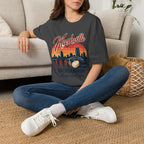 Nashville Backgammon T‑Shirt — Vintage Skyline Game Night Tee