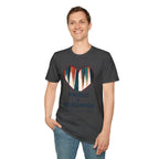 Backgammon Heart T-Shirt — "Kindness & Backgammon: Always a Good Move"