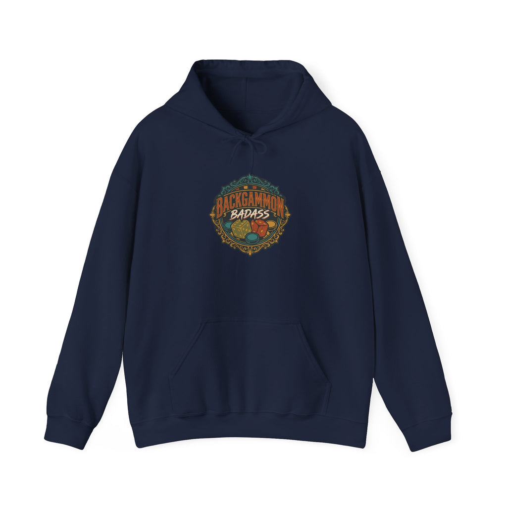 Backgammon Badass Unisex Heavy Blend™ Hooded Sweatshirt