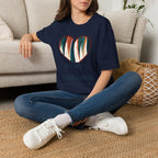 Backgammon Heart T-Shirt — "Kindness & Backgammon: Always a Good Move"