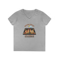 Weekend Forecast: 100% Chance of Backgammon Ladies' V-Neck T-Shirt