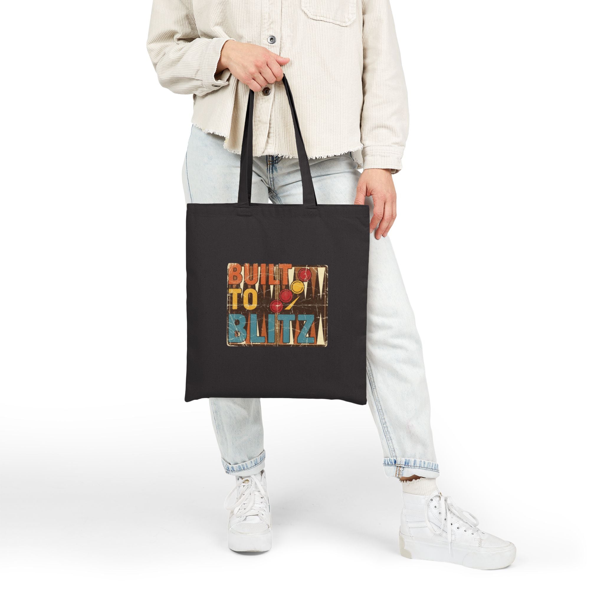 Built To Blitz Cotton Canvas Tote Bag