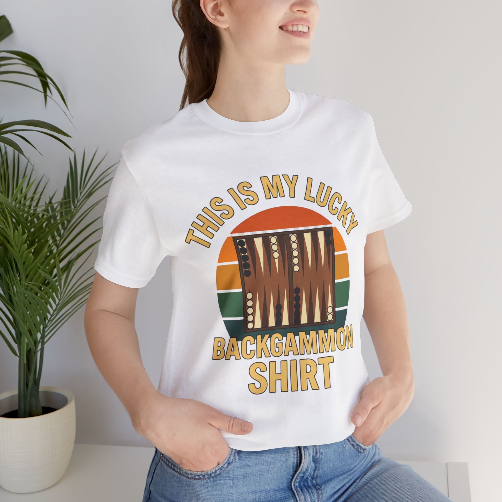 This Is My Lucky Backgammon Shirt Unisex Jersey T-shirt