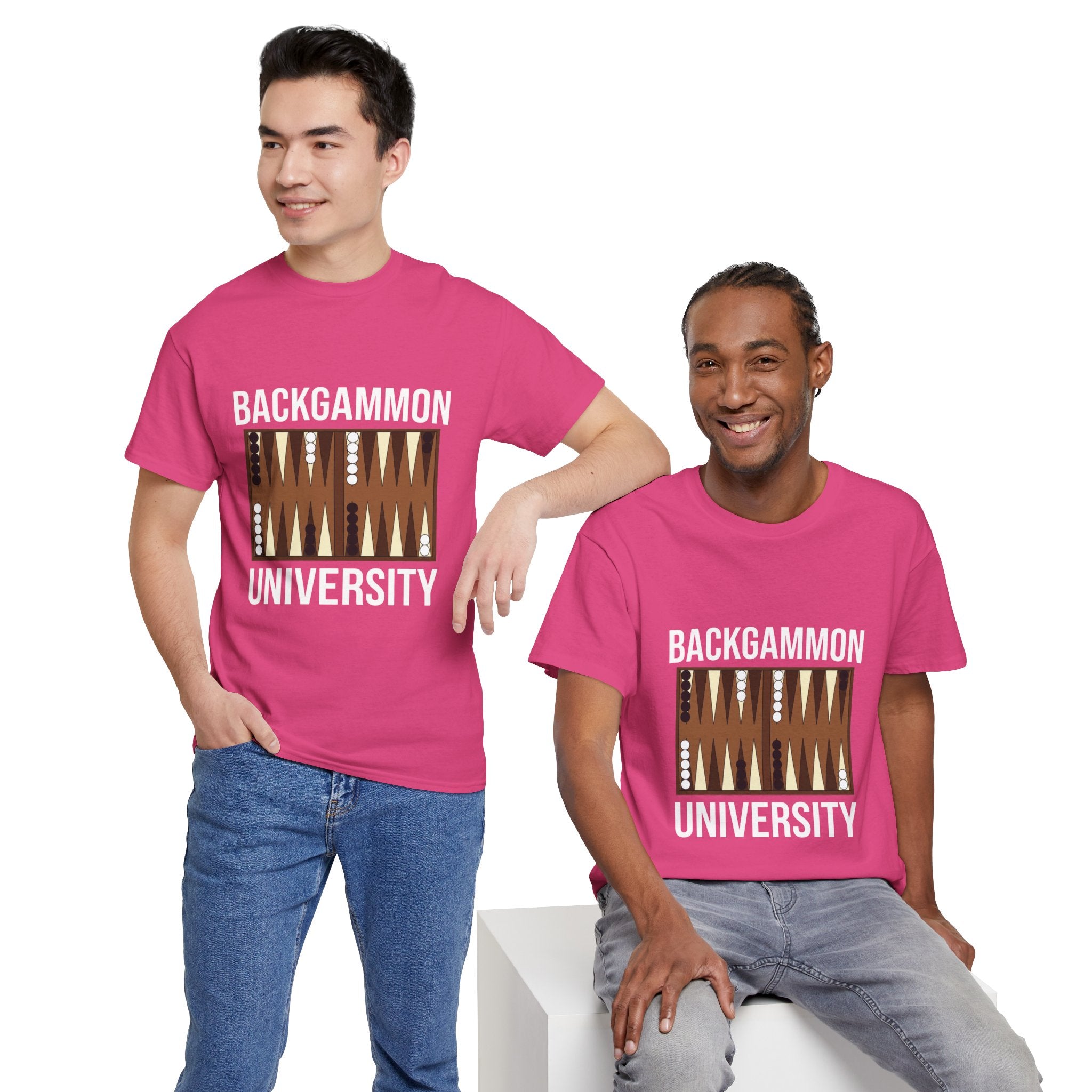 Backgammon University T-Shirt | Retro Game Pattern Tee