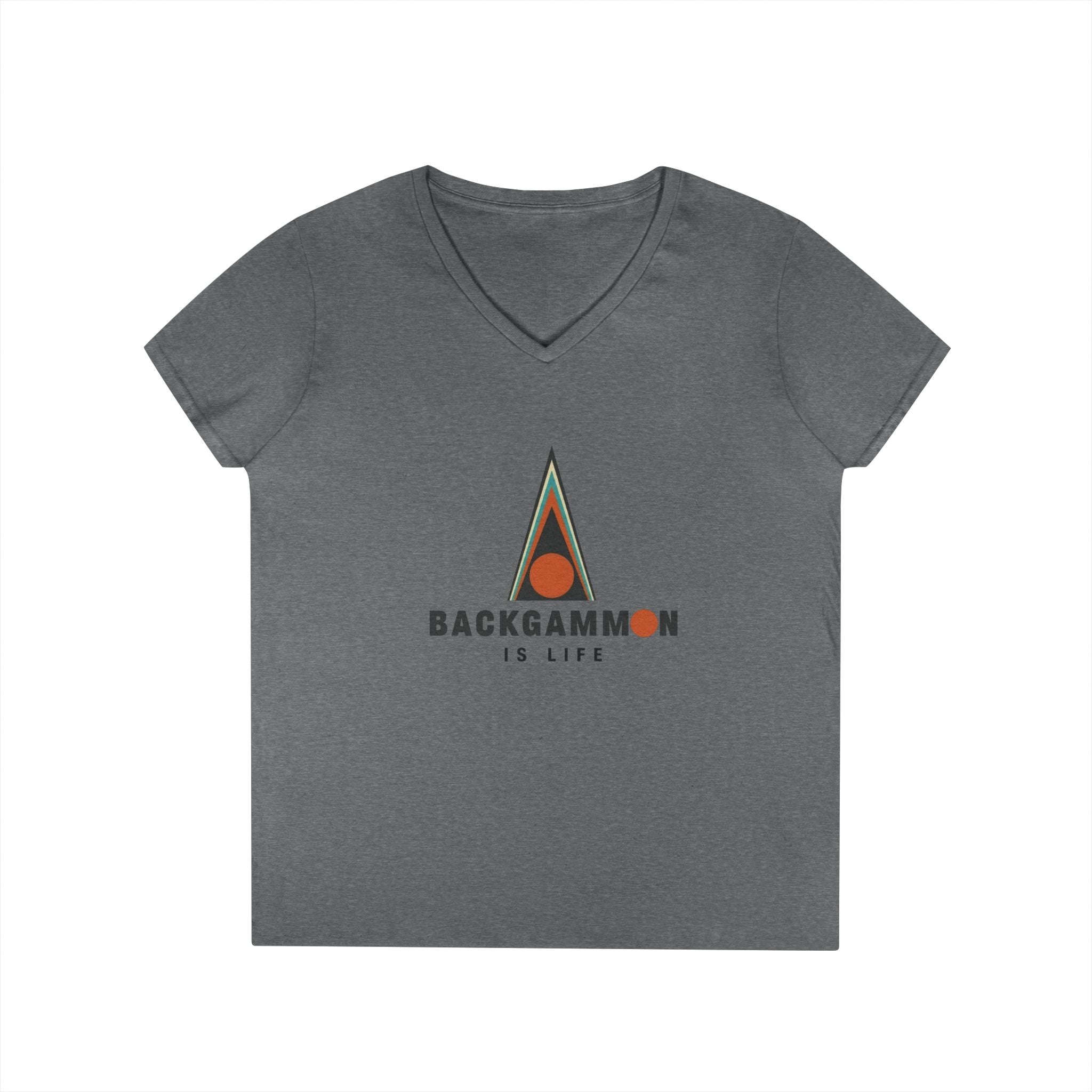Backgammon Is Life Ladies' V-Neck T-Shirt