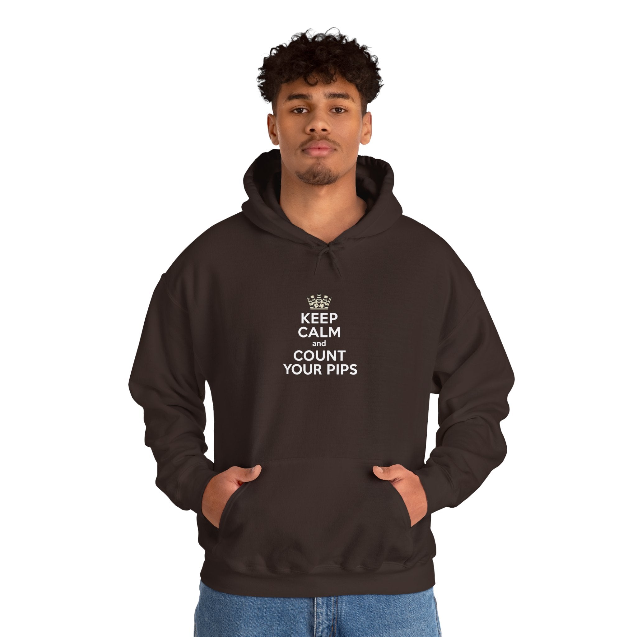 Keep Calm Count Your Pips Unisex Heavy Blend™ Hooded Sweatshirt