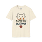 Cats, Coffee and Backgammon 1 T-Shirt