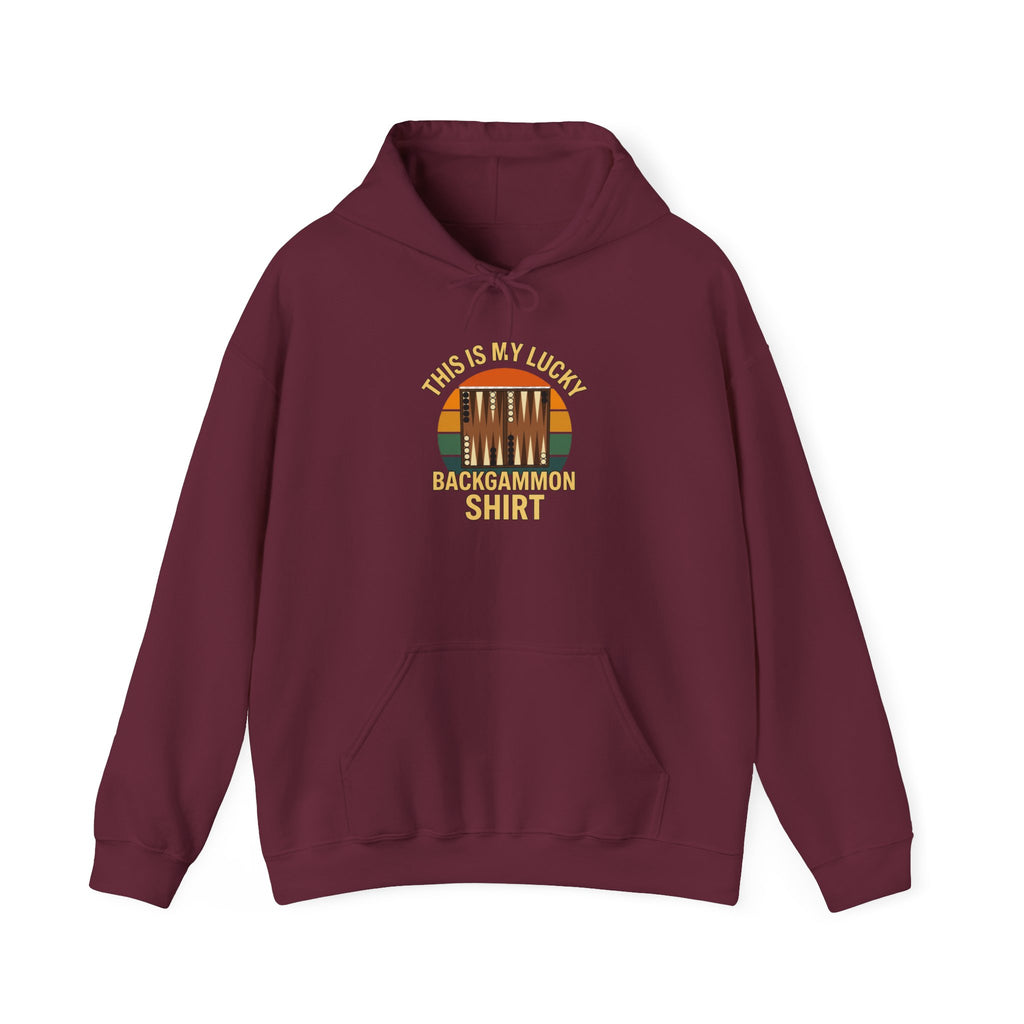 This Is My Lucky Backgammon Shirt Unisex Heavy Blend™ Hooded Sweatshirt