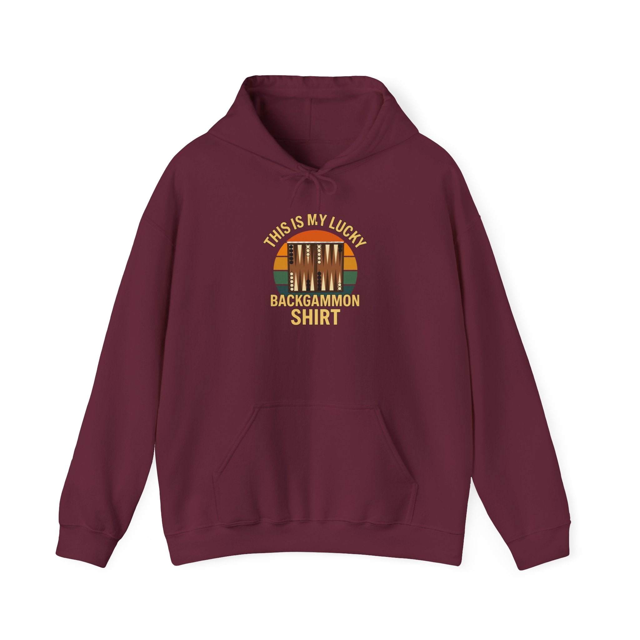 This Is My Lucky Backgammon Shirt Unisex Heavy Blend™ Hooded Sweatshirt