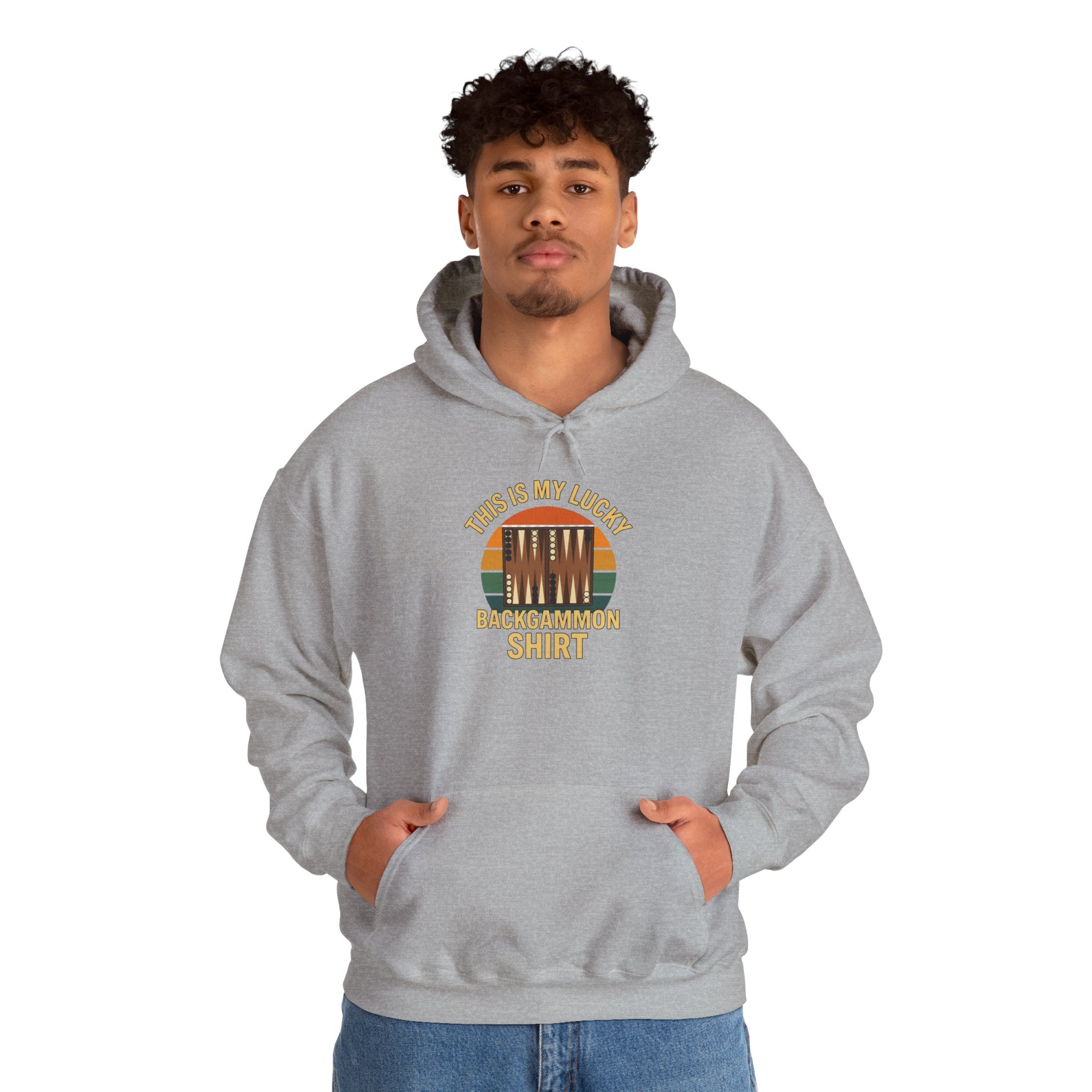 This Is My Lucky Backgammon Shirt Unisex Heavy Blend™ Hooded Sweatshirt