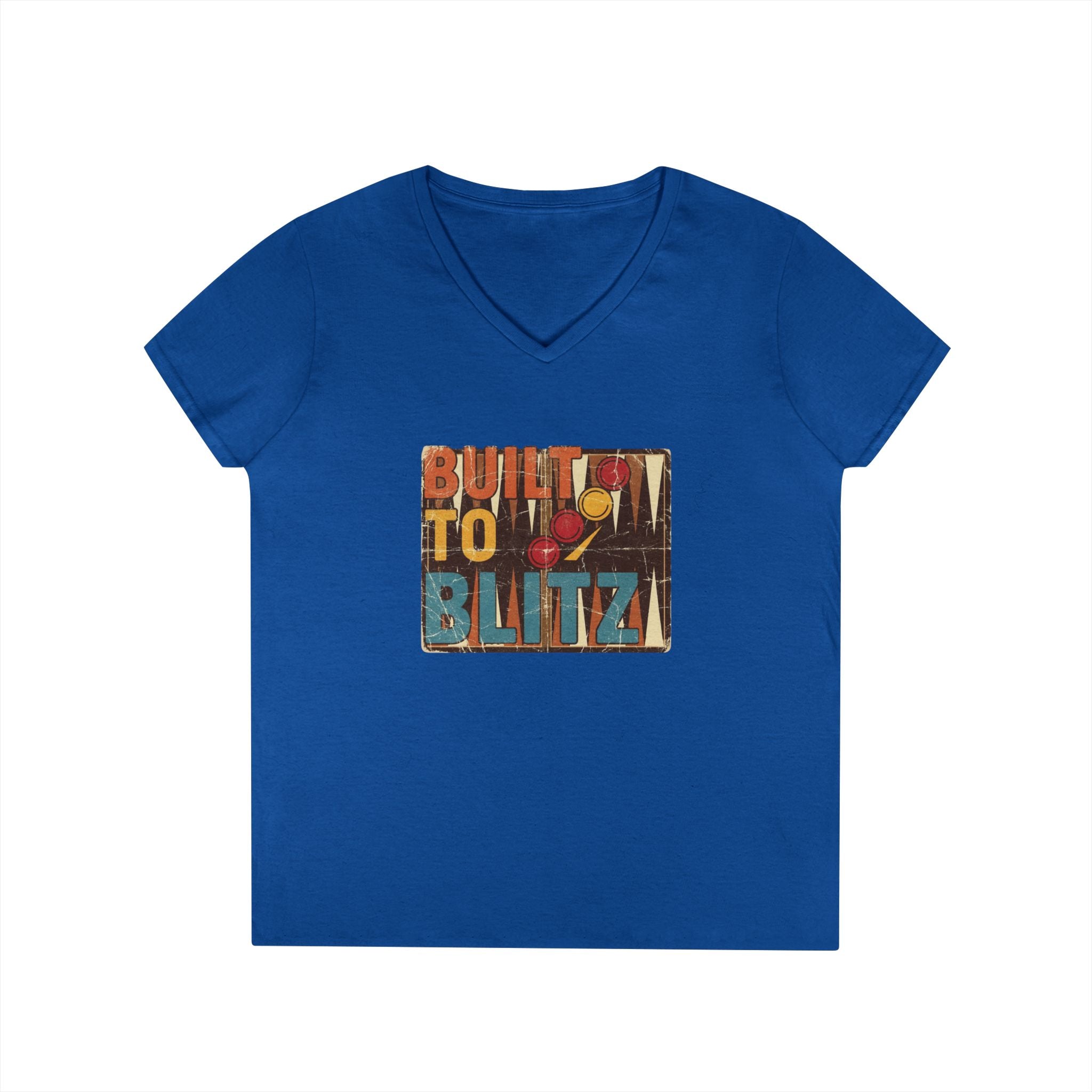 Built To Blitz Ladies' V-Neck T-Shirt