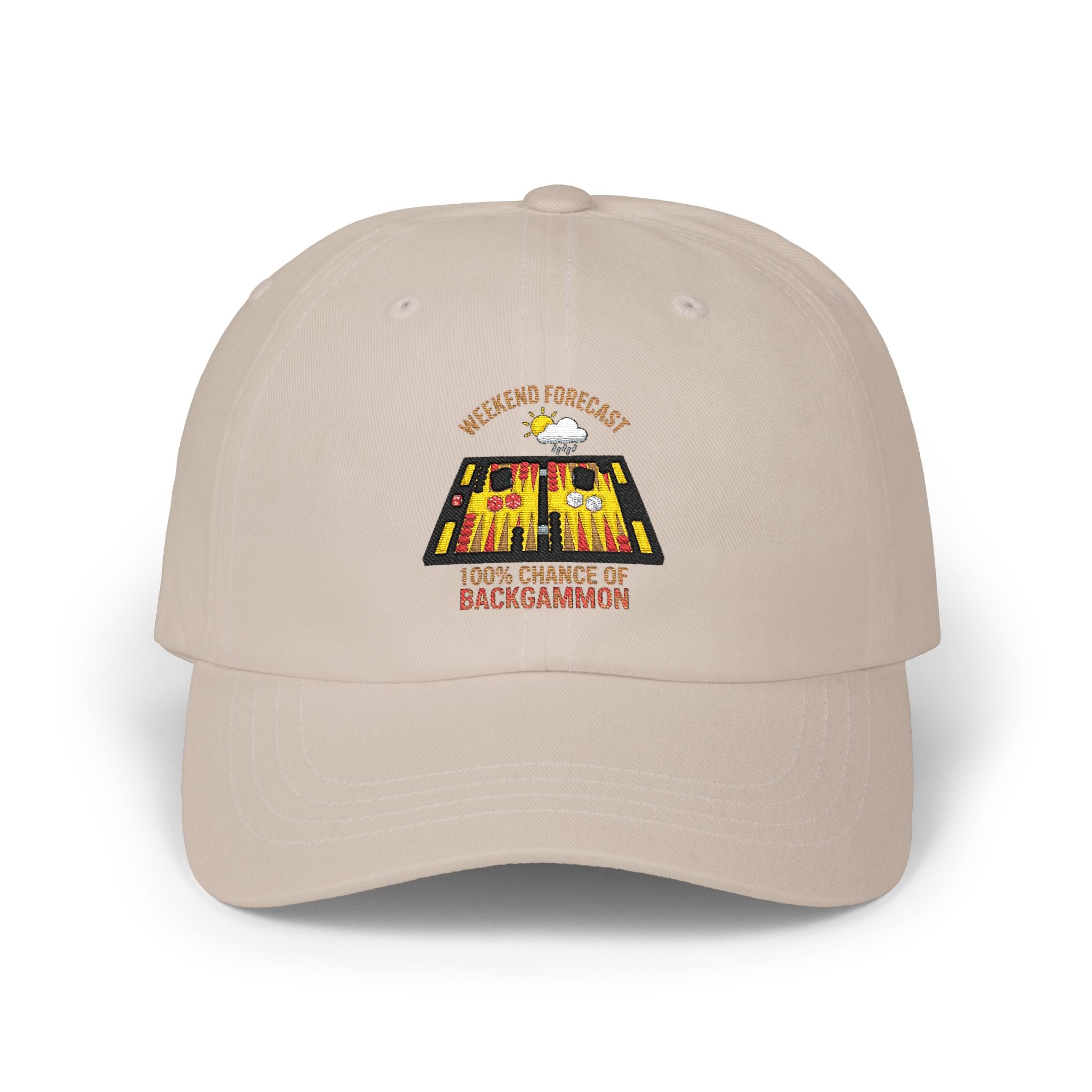 Weekend Forecast: 100% Chance of Backgammon Embroidered Hat