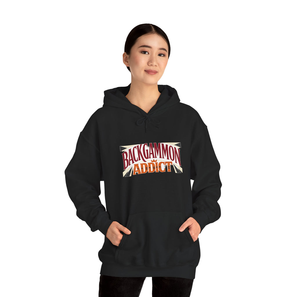 Backgammon Addict Hoodie — Graphic Backgammon Player Pullover