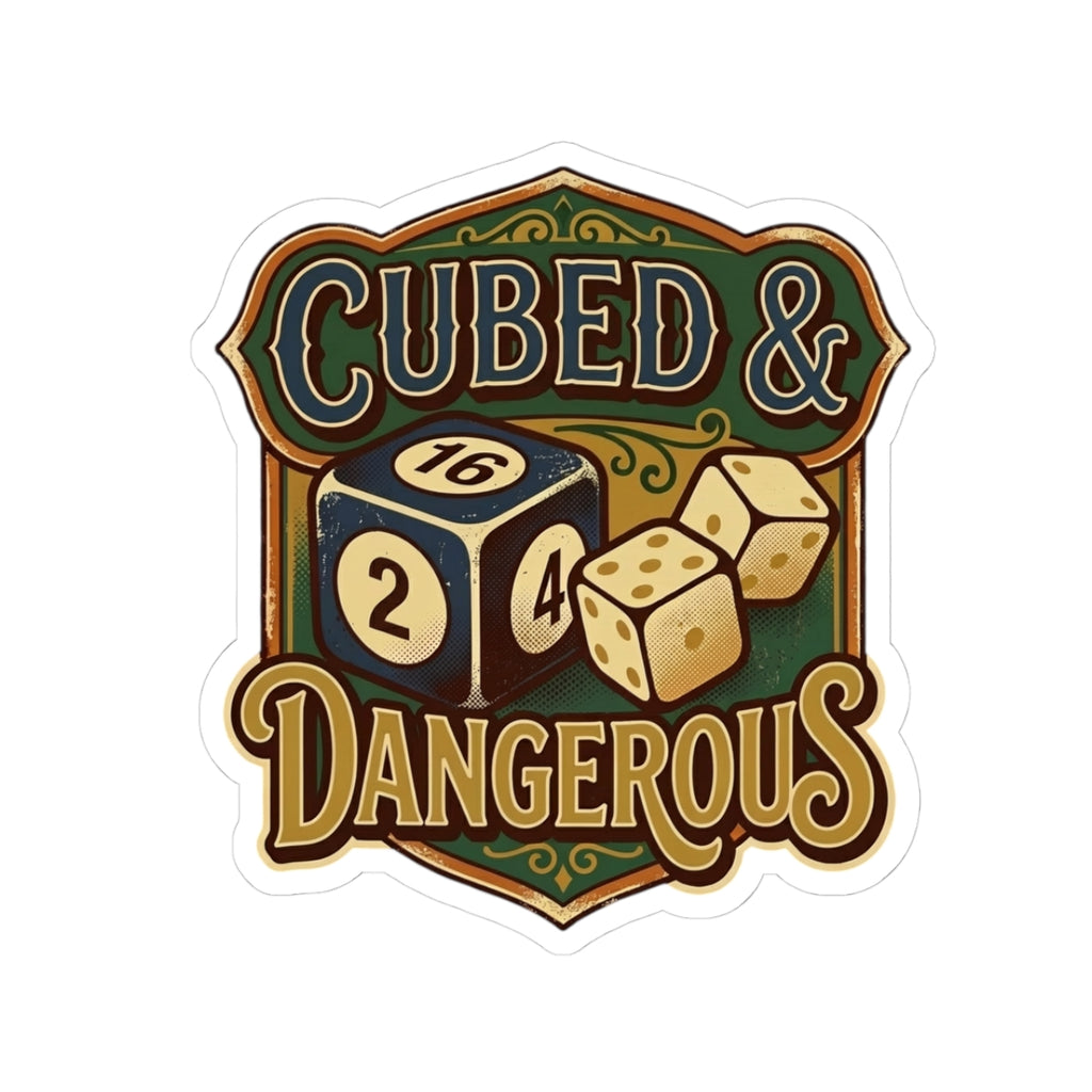 Cubed & Dangerous Kiss-Cut Sticker
