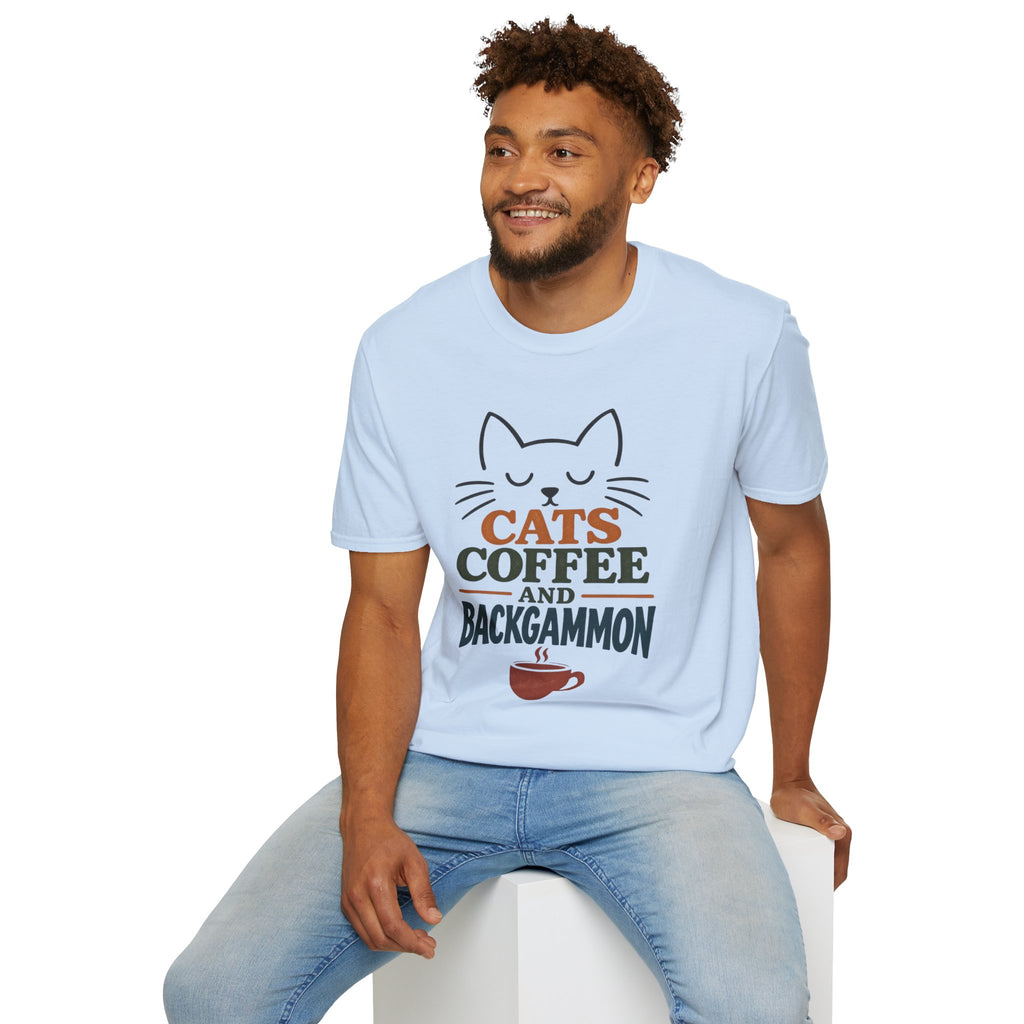 Cats, Coffee and Backgammon 1 T-Shirt