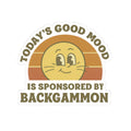 Today's Good Mood Is Sponsored By Backgammon Kiss-Cut Sticker