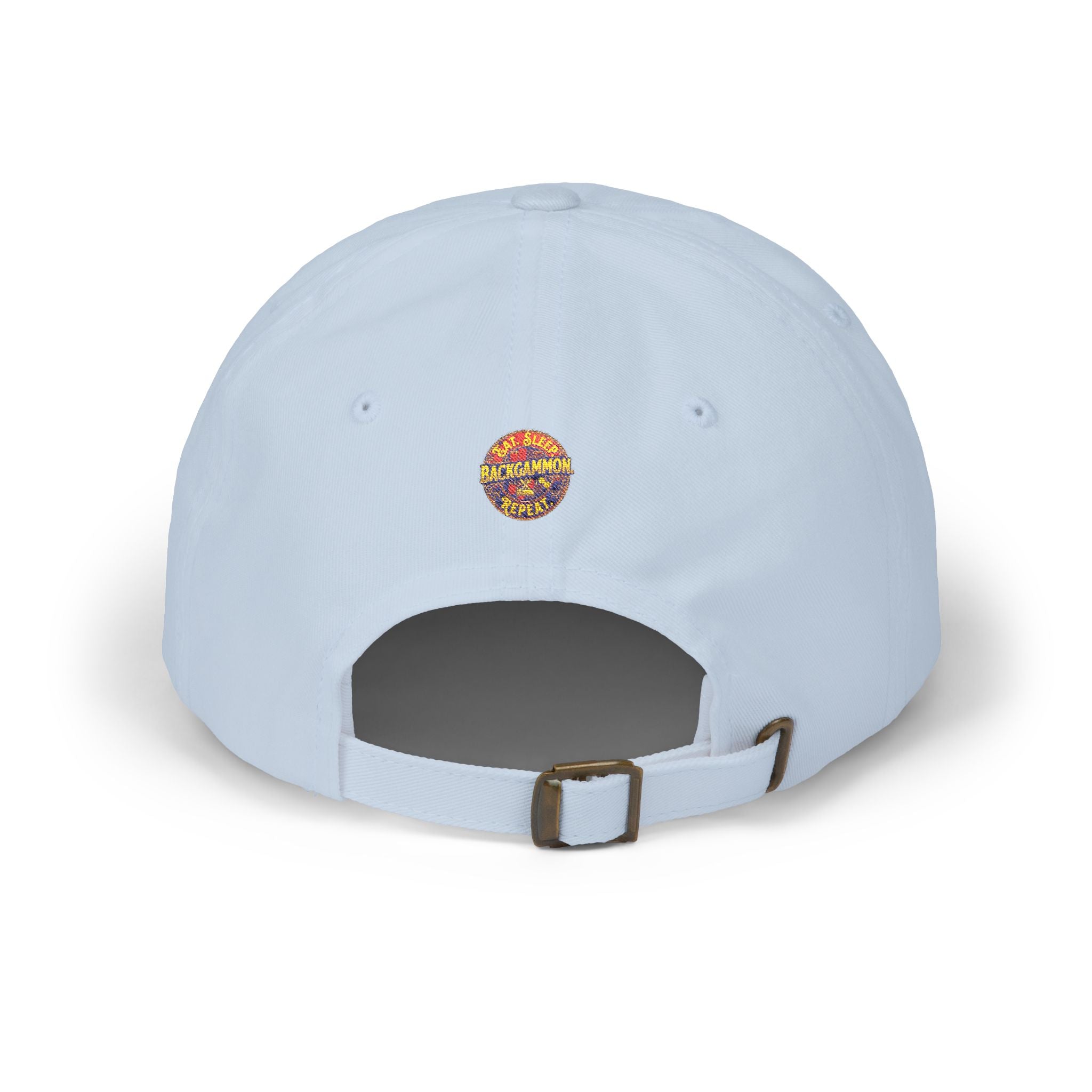 Eat. Sleep. Backgammon. Repeat. Cap — Embroidered Baseball Hat