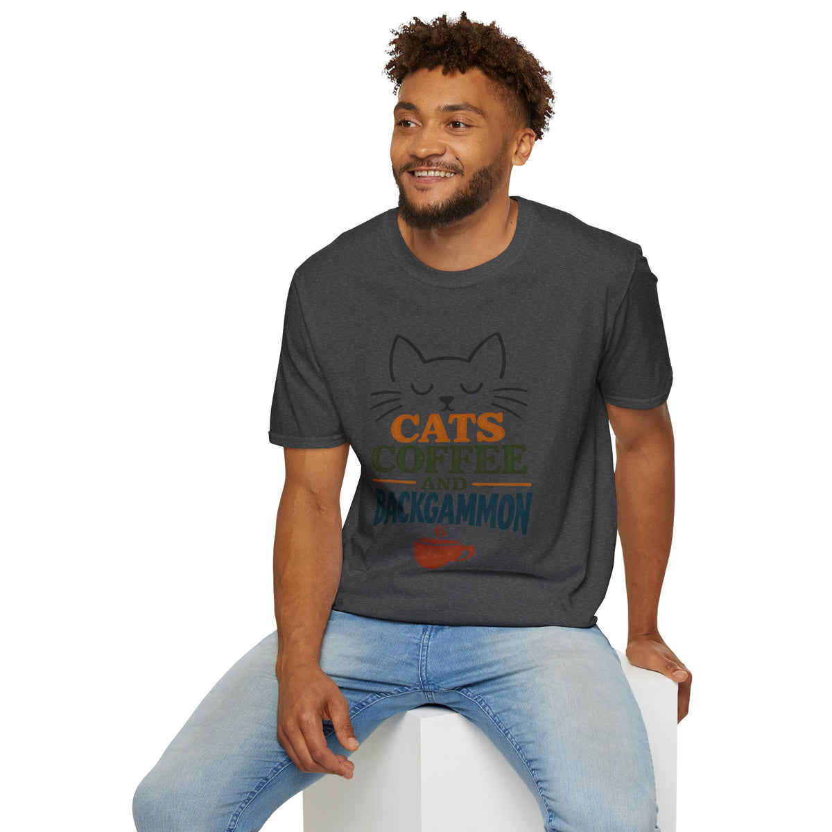 Cats, Coffee and Backgammon 1 T-Shirt