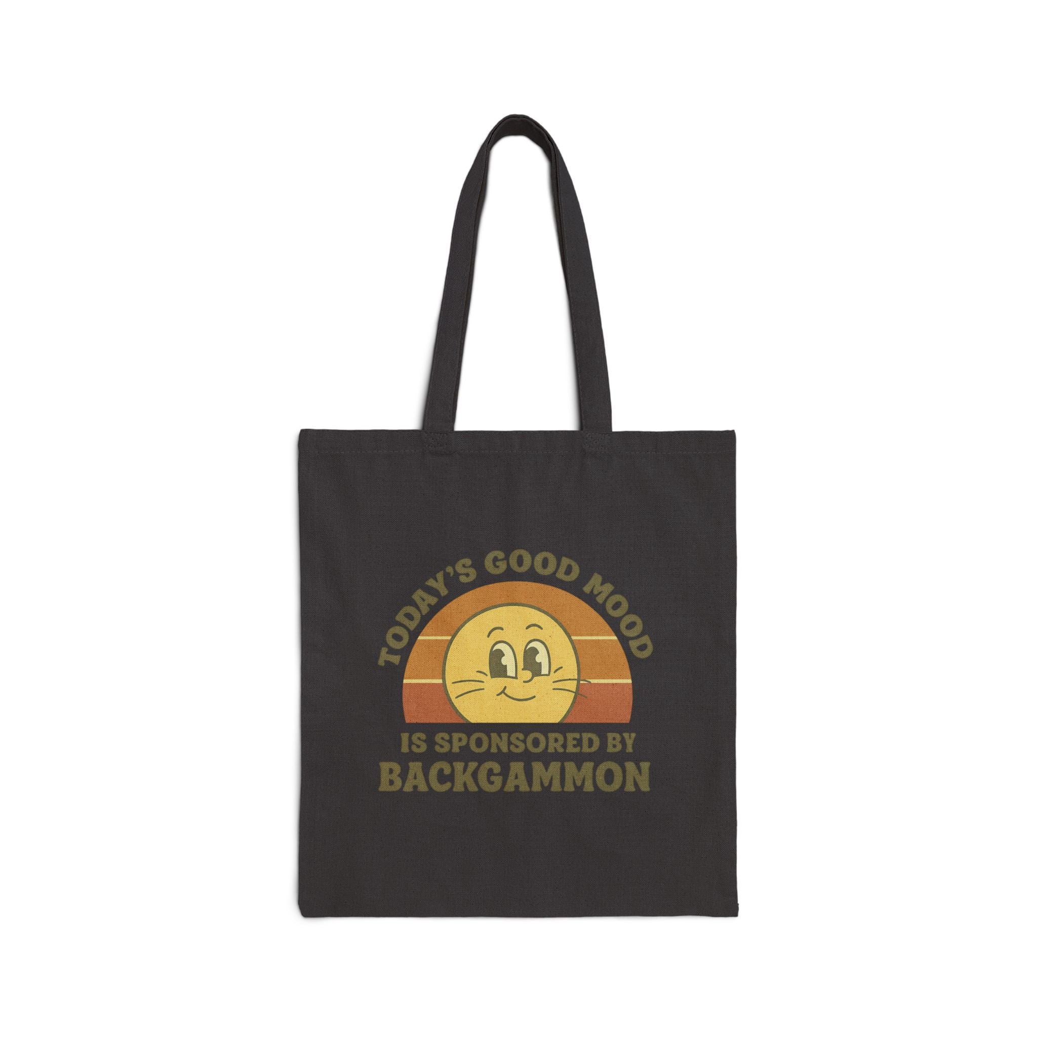 Today’s Good Mood Is Sponsored By Backgammon Cotton Canvas Tote Bag