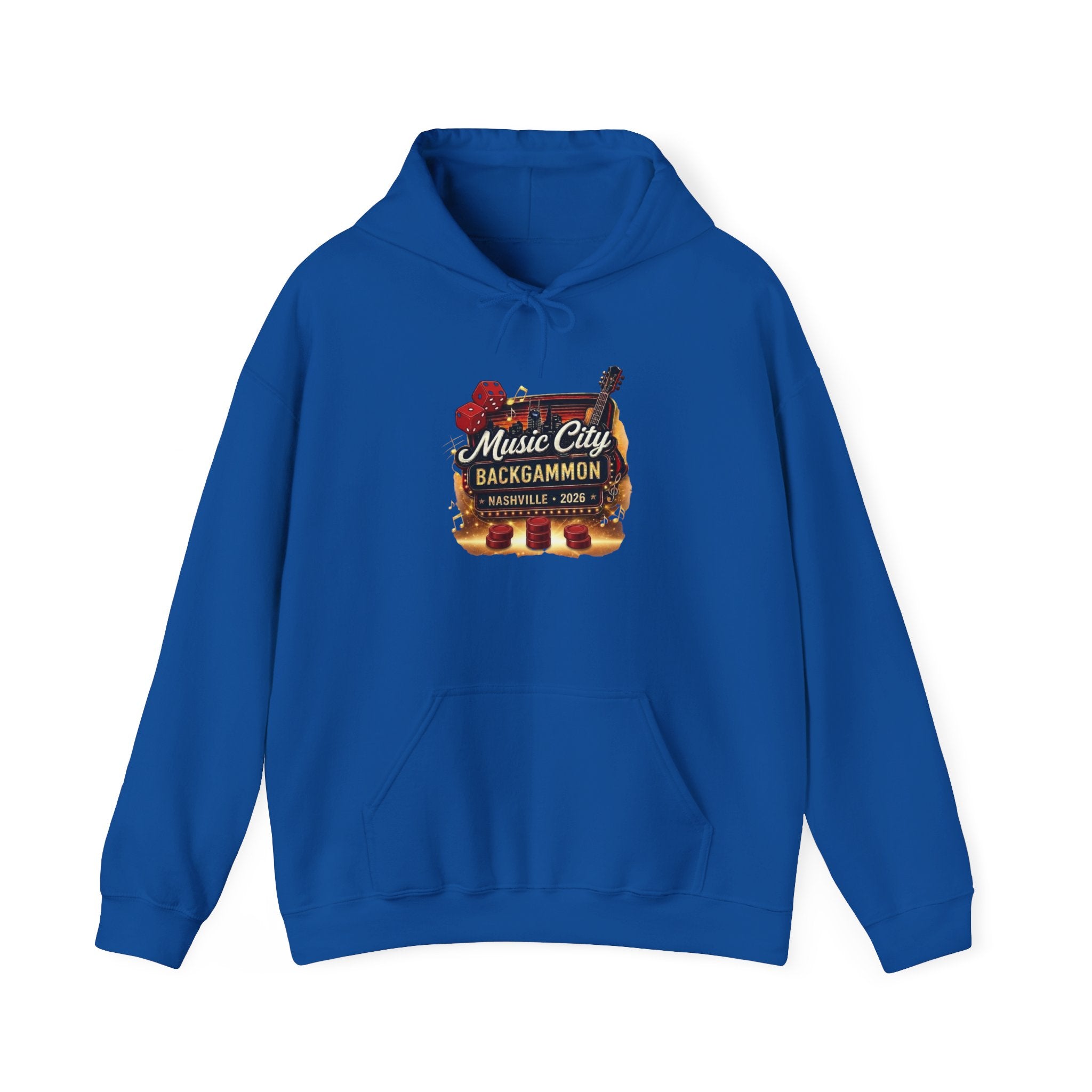 Music City Backgammon Nashville 2026 — Unisex Heavy Blend™ Hooded Sweatshirt