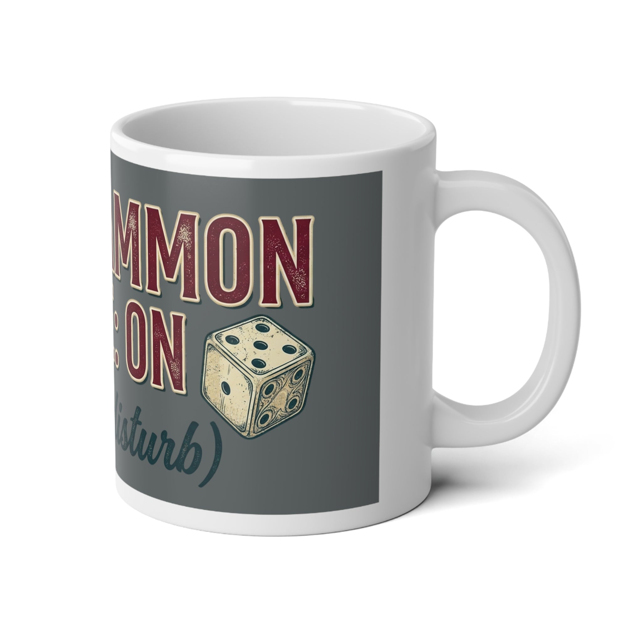 Backgammon Mode: On. Do Not Disturb 20oz Jumbo Mug – Gamer Coffee Cup