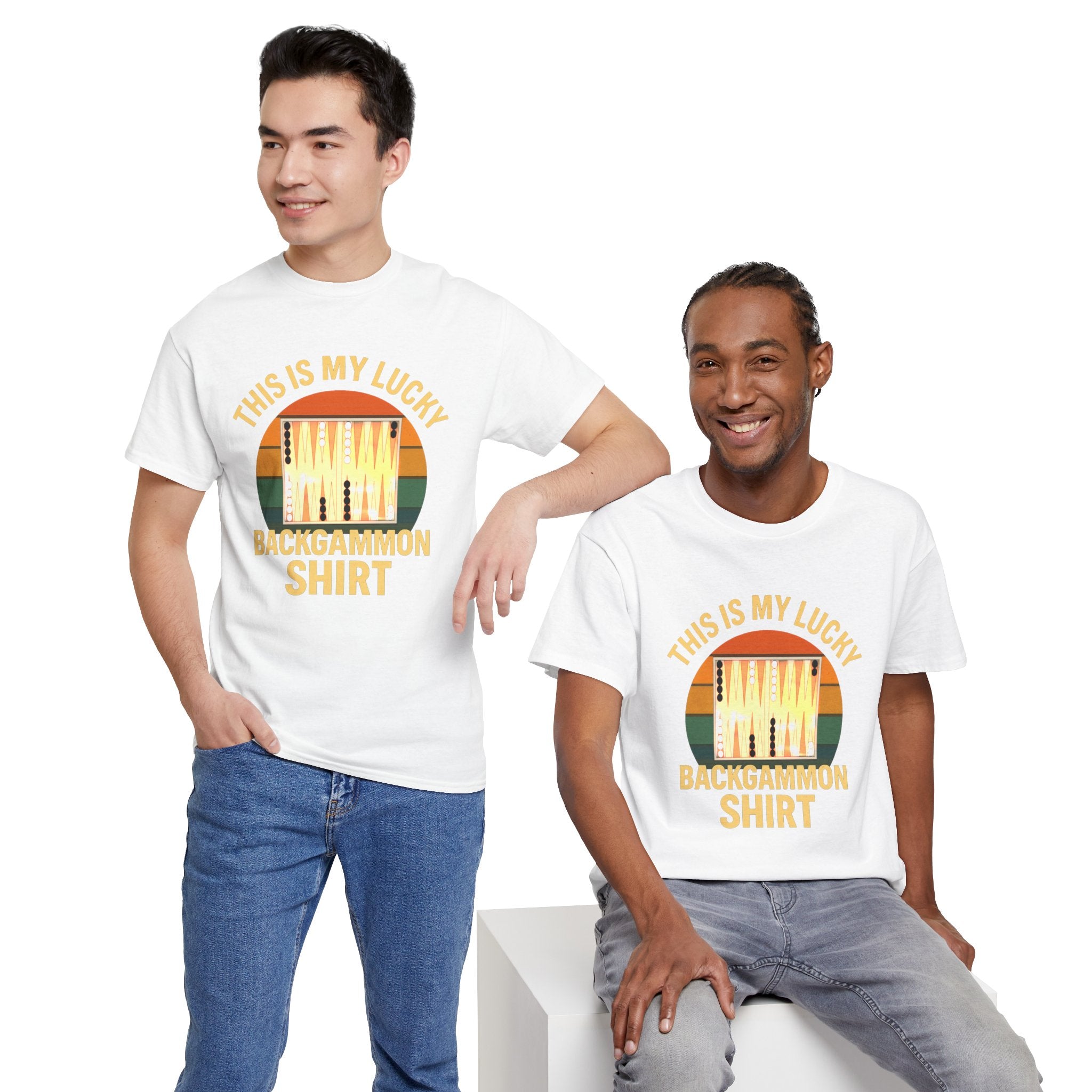 This Is My Lucky Backgammon Shirt Tee — Retro Backgammon Player T-Shirt