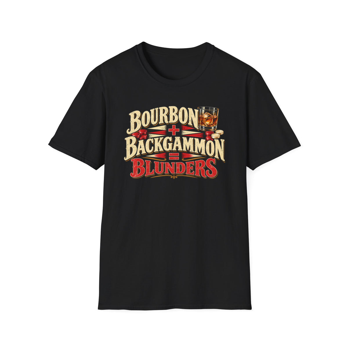 Bourbon Backgammon Blunders T-Shirt