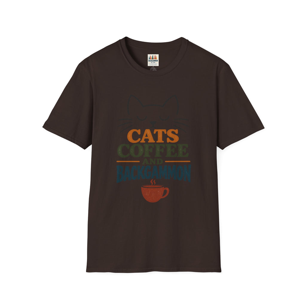 Cats, Coffee and Backgammon 1 T-Shirt
