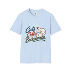 Cats, Coffee & Backgammon 2 T-Shirt — Retro Cat Lover Tee