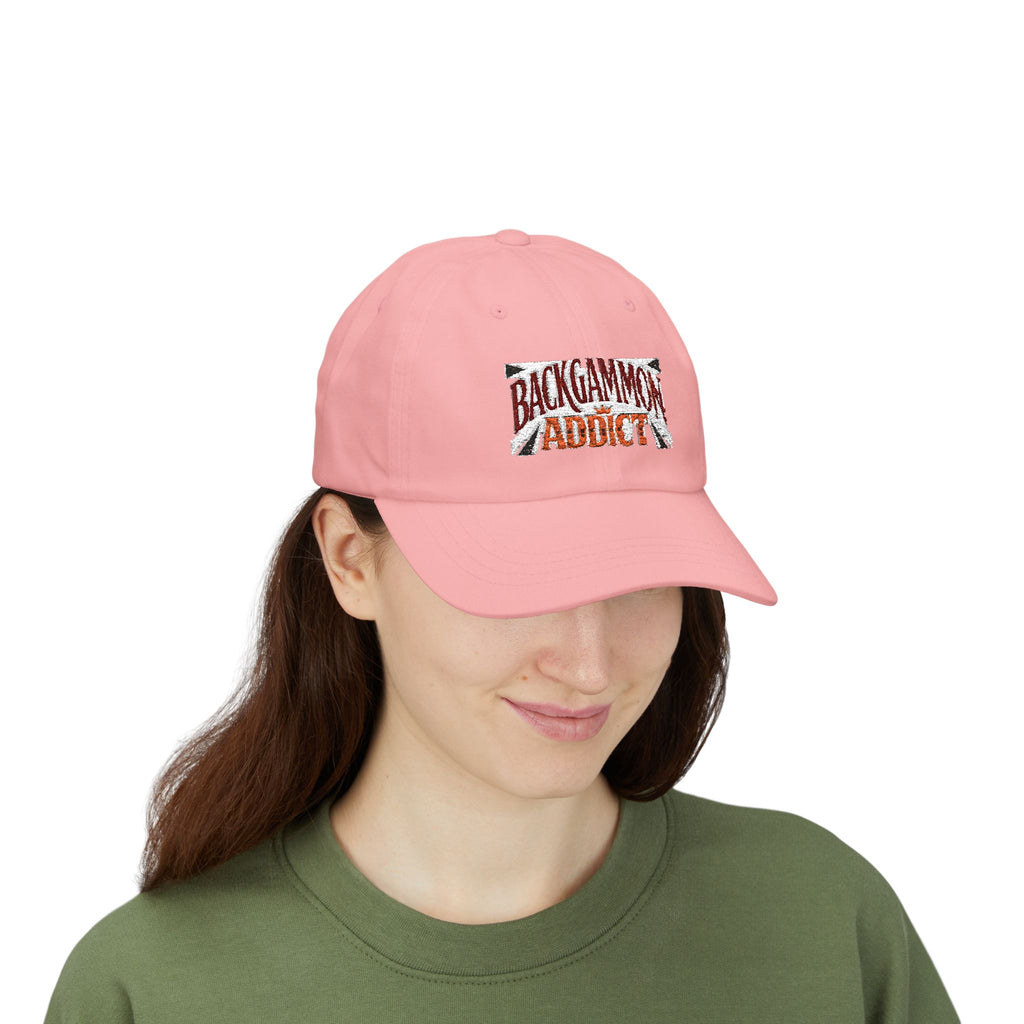 Backgammon Addict Dad Cap — Embroidered Backgammon Hat for Players