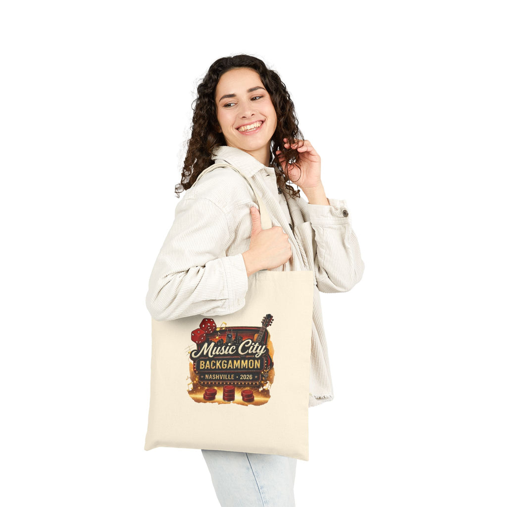 Tote Bag — Music City Backgammon Nashville 2026 Canvas Tote