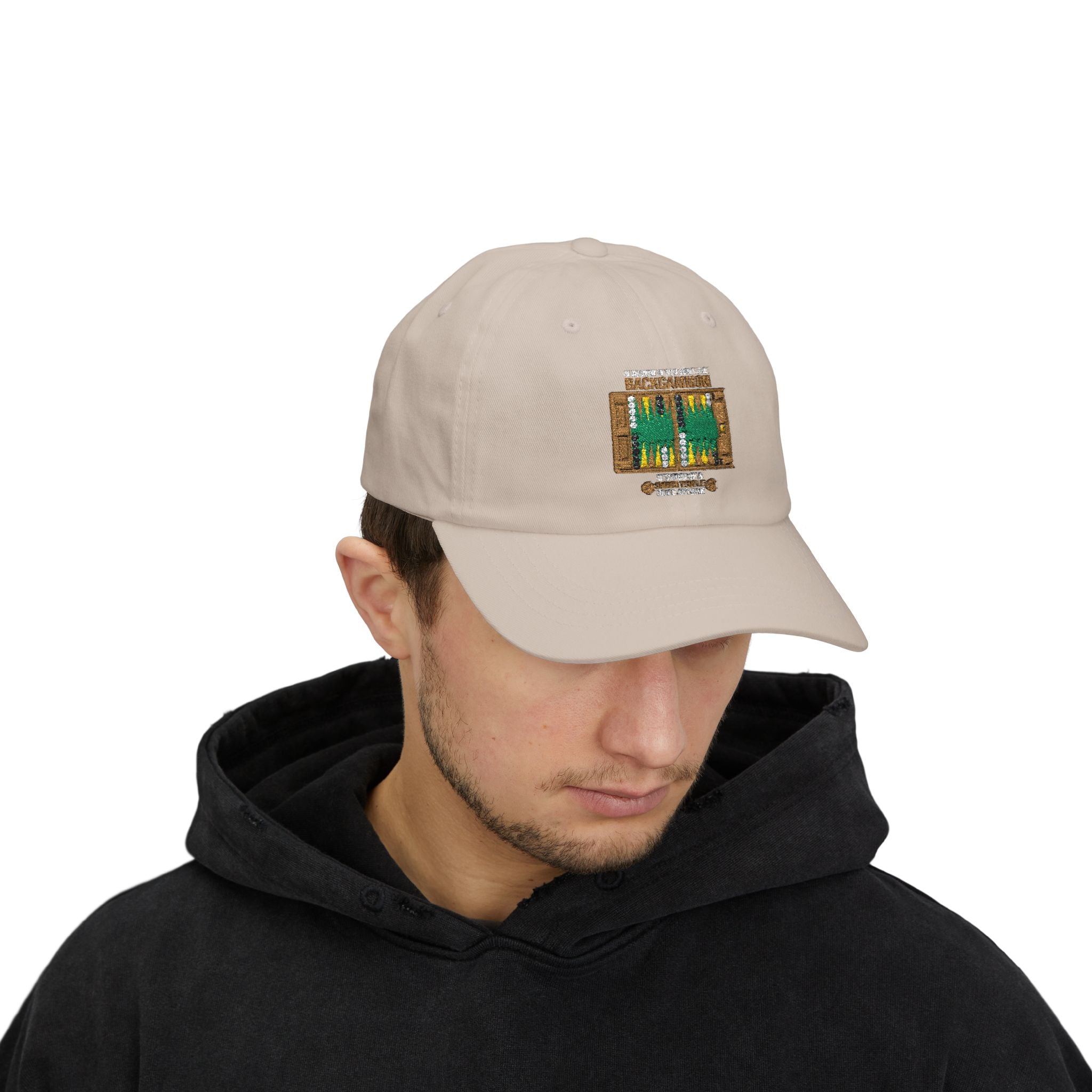 "It's Okay If You Don't Like Backgammon"Dad Cap — Embroidered Backgammon Board Vintage Game Hat