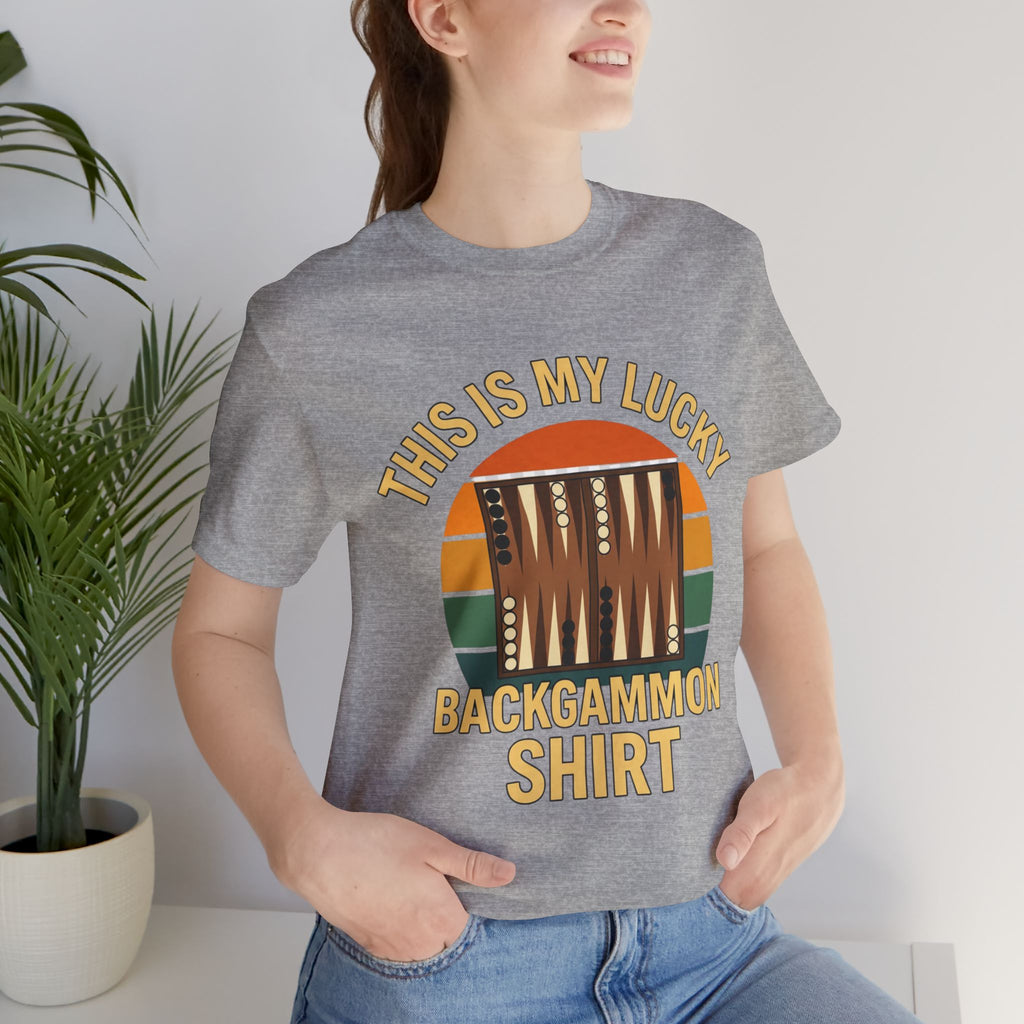 This Is My Lucky Backgammon Shirt Unisex Jersey T-shirt