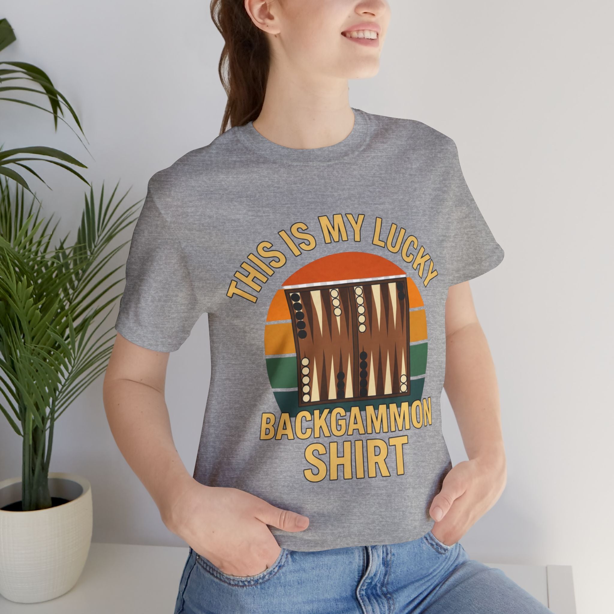 This Is My Lucky Backgammon Shirt Unisex Jersey T-shirt