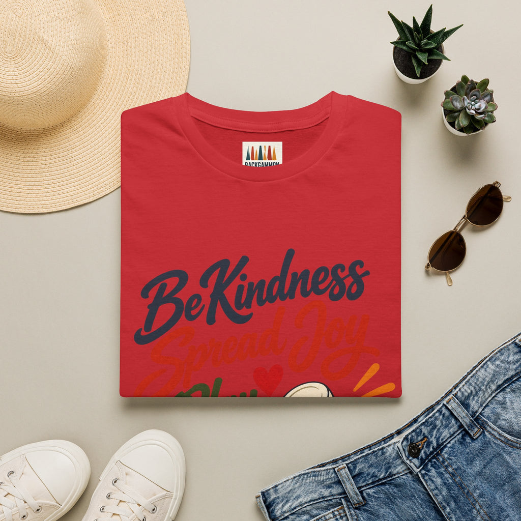 Backgammon T-Shirt — "Be Kindness Spread Joy Play Backgammon"