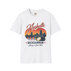 Nashville Backgammon T‑Shirt — Vintage Skyline Game Night Tee