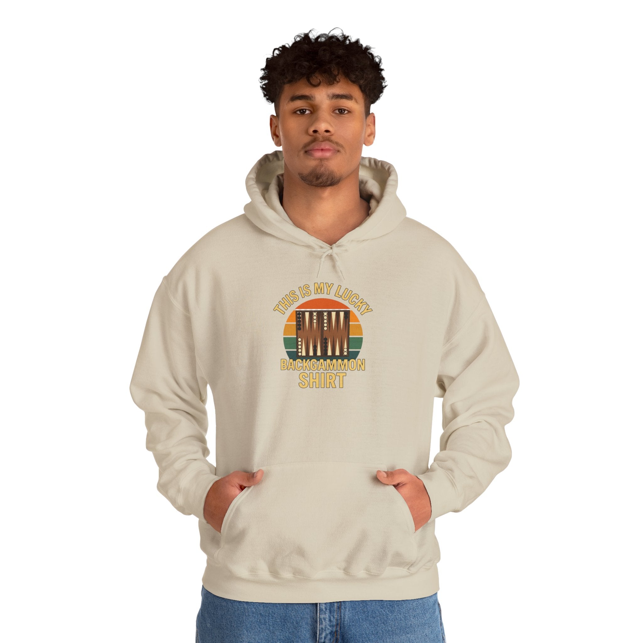 This Is My Lucky Backgammon Shirt Unisex Heavy Blend™ Hooded Sweatshirt