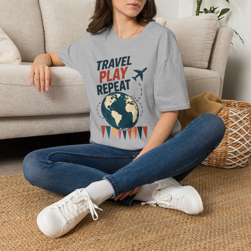 Travel Play Repeat T-Shirt – Backgammon