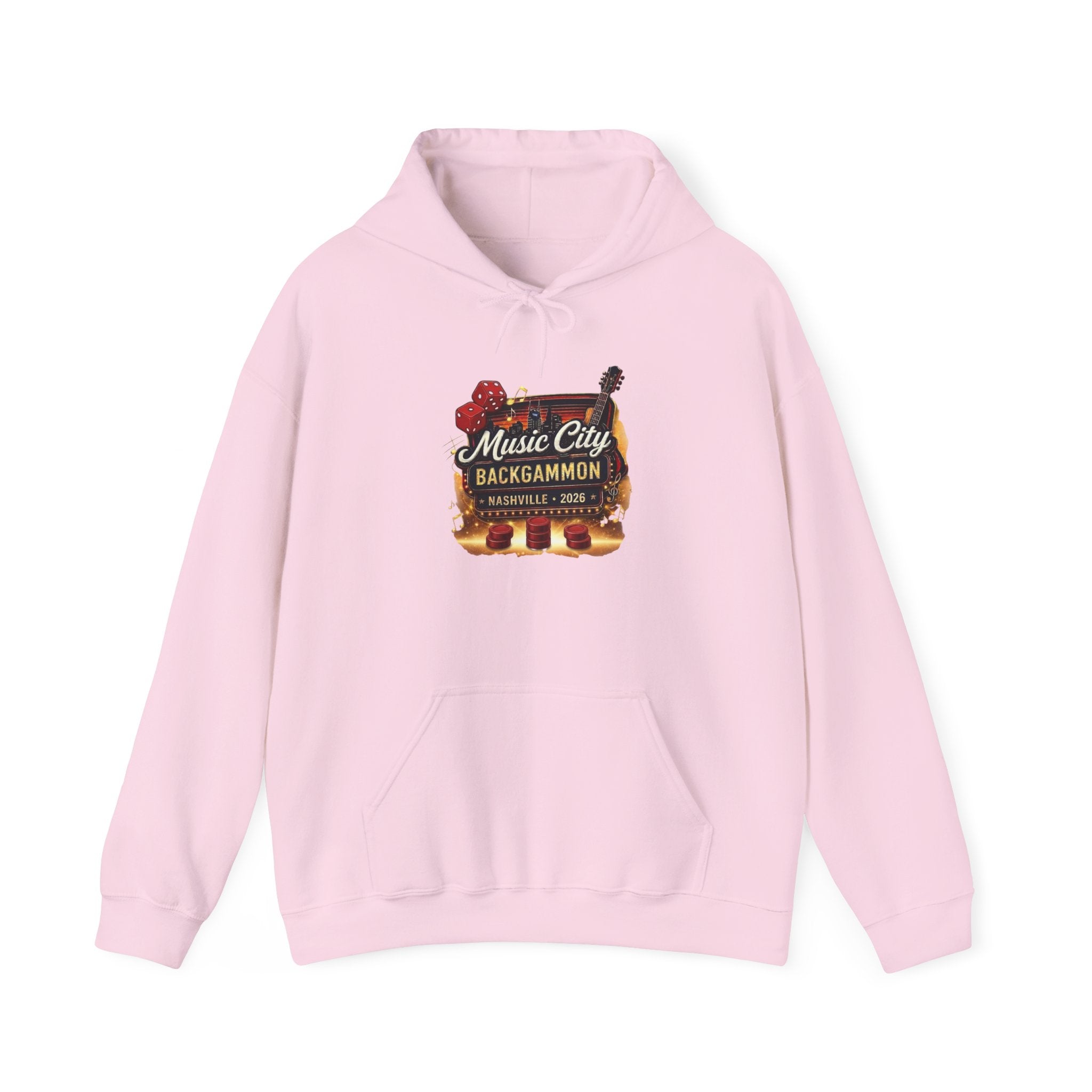 Music City Backgammon Nashville 2026 — Unisex Heavy Blend™ Hooded Sweatshirt